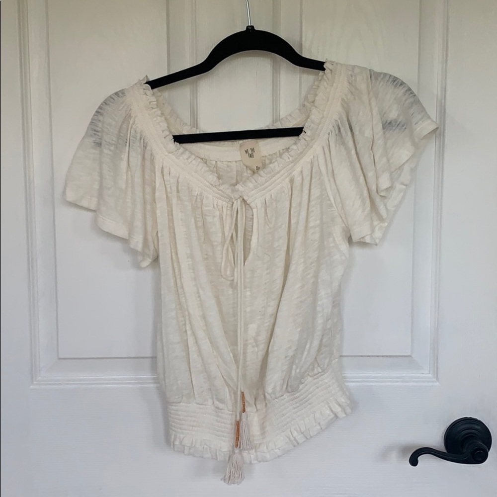 Free People We The Free Ivory off the shoulder top